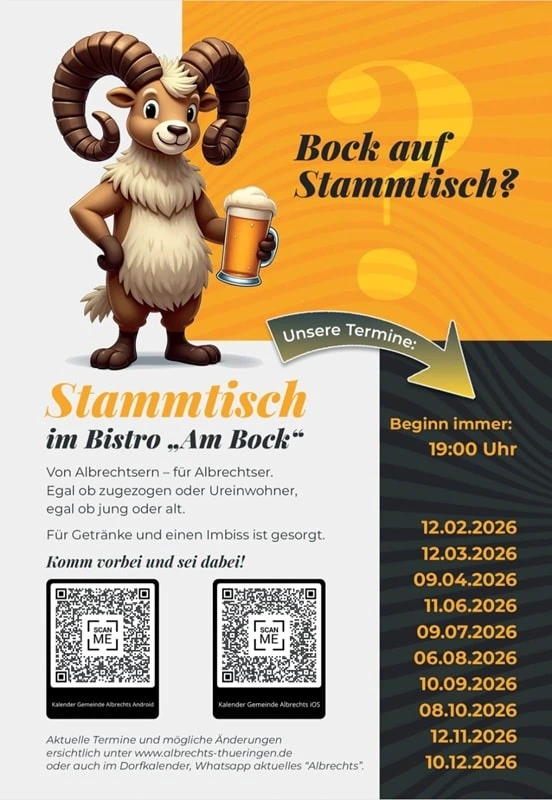 Termine Stammtisch Bock2026